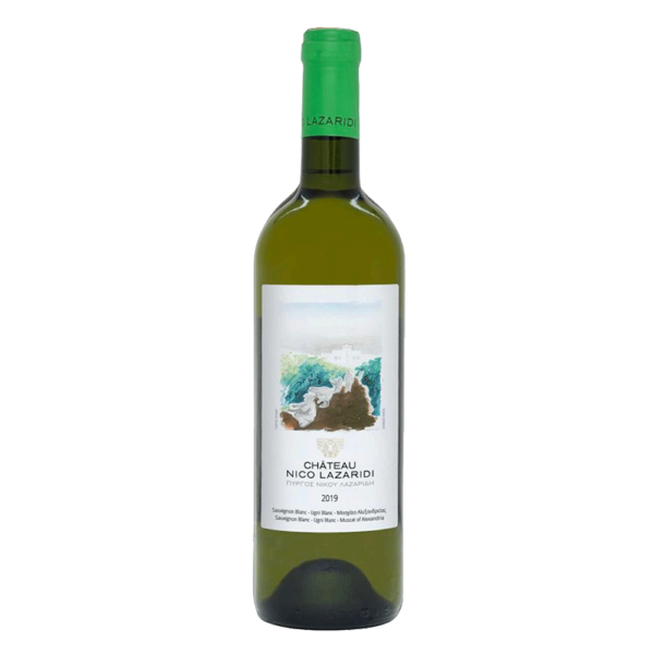 Chateau Nico Lazaridi Λευκό Ξηρό Sauvignon Blanc, Ugni Blanc, Μοσχάτο Αλεξανδρείας 2021