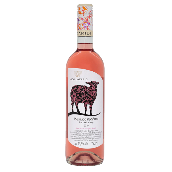 Chateau Nico Lazaridi Το μαύρο πρόβατο Ροζέ Ξηρό Ξινόμαυρο, Syrah 2021 750ml