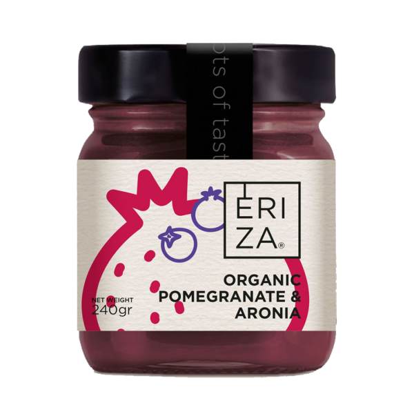 ERIZA Βιολογική Μαρμελάδα Ρόδι & Αρώνια 240gr