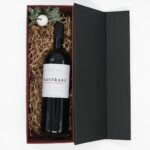 Πολυτελές κουτί 1 θέσης Μπορντώ - Μαύρο με κλείσιμο μαγνήτη